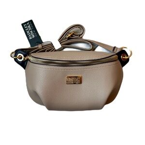 Badgley Mischka NWT Cross Body Bag Tan Beige